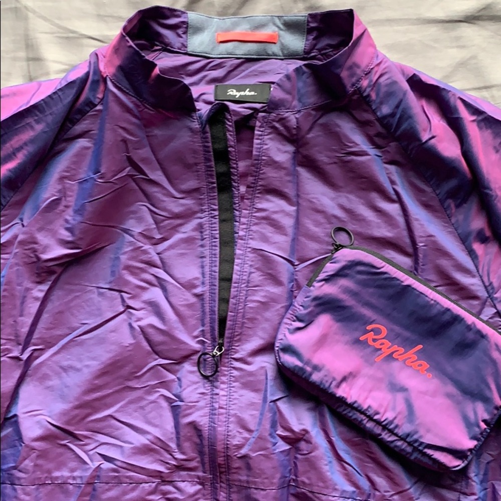 Rapha Pack Jacket - Reflective Purple/HighViz Pink